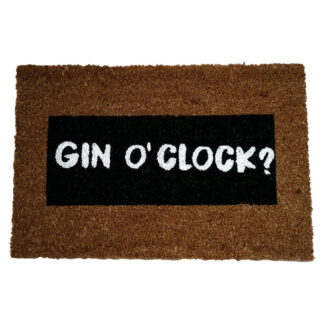 Gin O'Clock Glitter Doormat