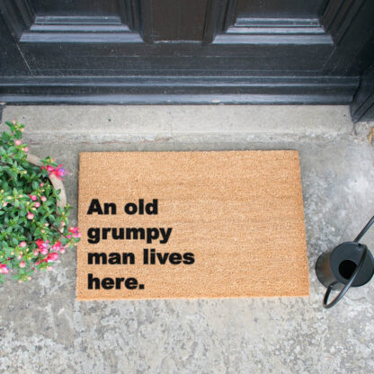 Grumpy Man Lives Here Doormat