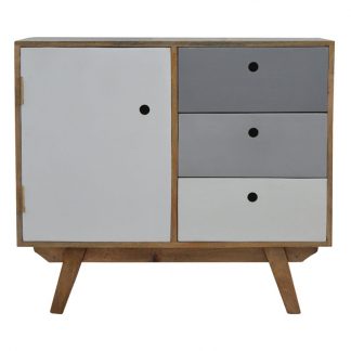 Two Tone Hand Painted Cabinet