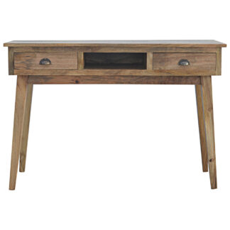 Two Drawer Writing Desk with Open Slot