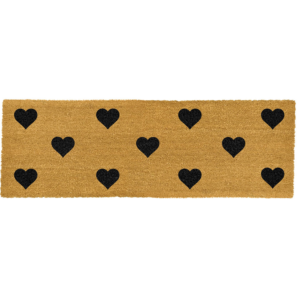 Hearts Double Doormat Inner Home Curb Appeal