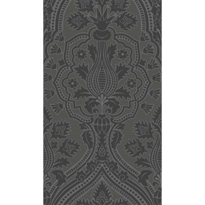Cole and Son Pugin Palace Flock 116/9035 Charcoal Wallpaper