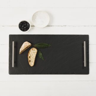 Large Serving Tray with Plain Handles