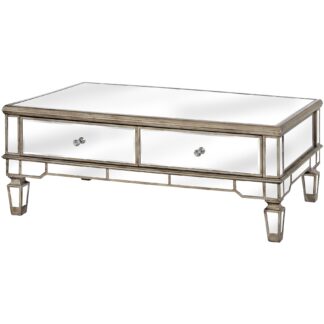 The Belfry Collection Mirrored Coffee Table