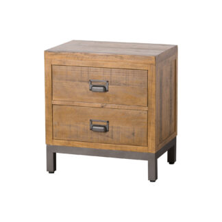 The Draftsman Collection Two Drawer Bedside Table