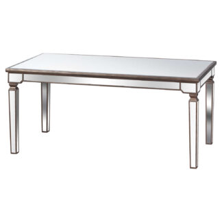 The Belfry Collection Rectangle Mirrored Dining Table