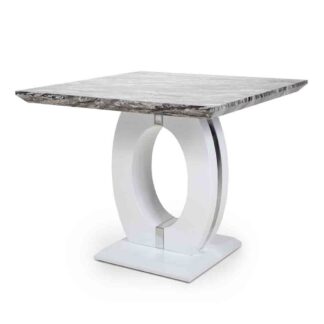Neptune Square Marble Effect Dining Table