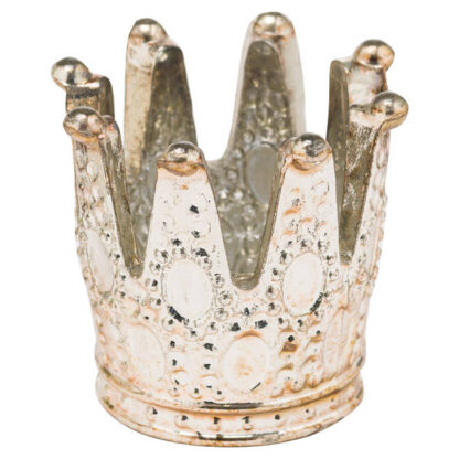 The Noel Collection Burnished Crown Tealight Holder