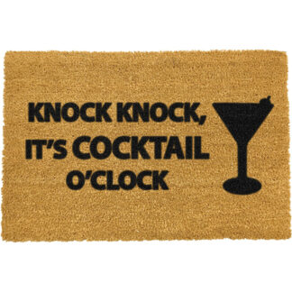 Knock Knock It's Cocktail O'Clock Doormat
