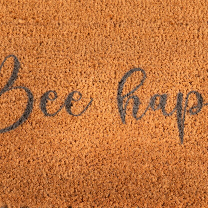 Patio Grey Bee Happy Double Doormat