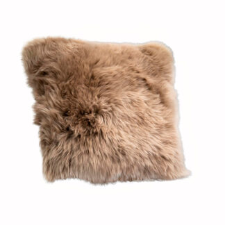 Light Brown Sheepskin Cushion