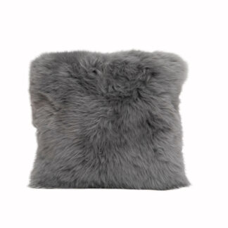 Grey Sheepskin Cushion