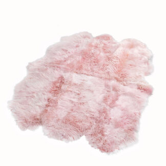 Sextuple Blush Pink Sheepskin Rug