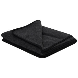 Merino Wool Blanket 130x170 - Black