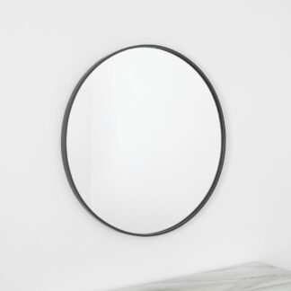 Manhattan Round Mirror Grey (80cm)
