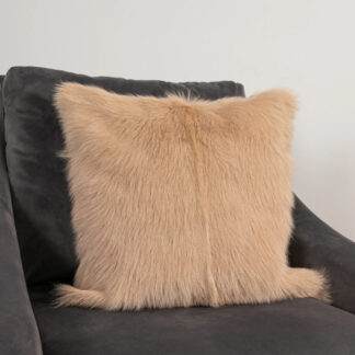 Cream Goatskin Cushion 45cm