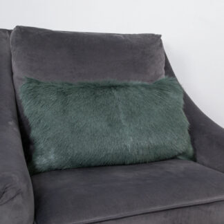 Turquoise Goatskin Cushion