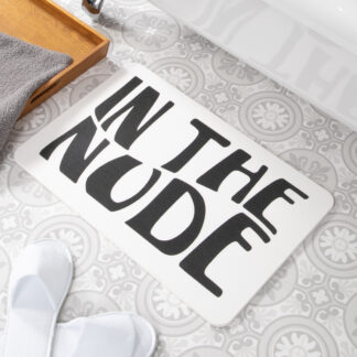 In The Nude White Stone Non Slip Bath Mat